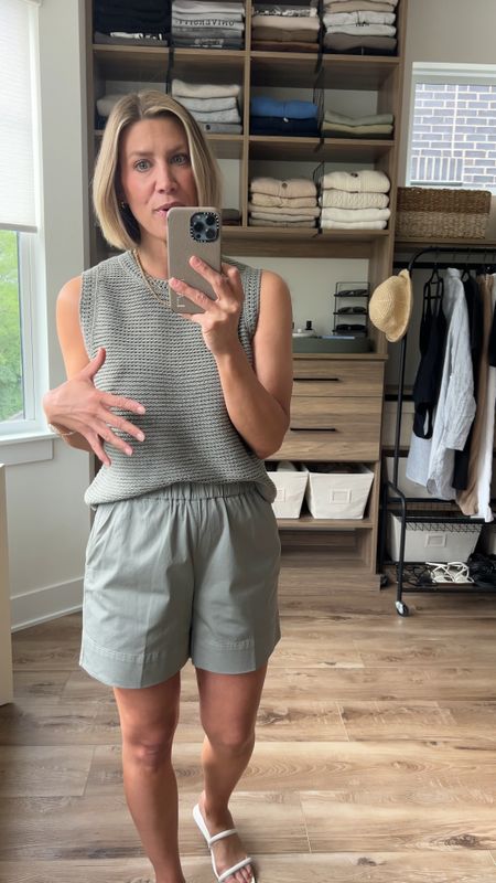 Wearing small shorts, small knit tank, sandals tts 
Codes: LINDSEY20 (new customers), LINDSEY10 (repeat customers) 

#LTKStyleTip #LTKFindsUnder100 #LTKFindsUnder50