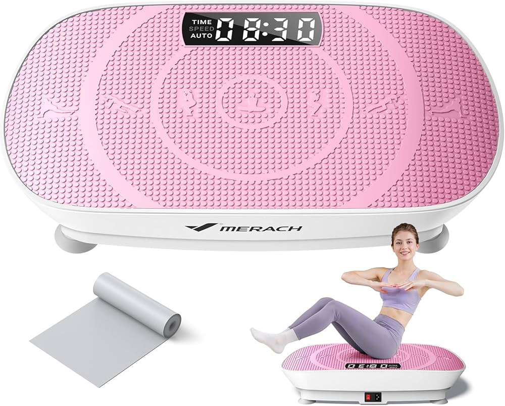 MERACH Vibration Plate Exercise Machine, Whole Body Workout Equipment for Women, Bluetooth and Si... | Amazon (US)