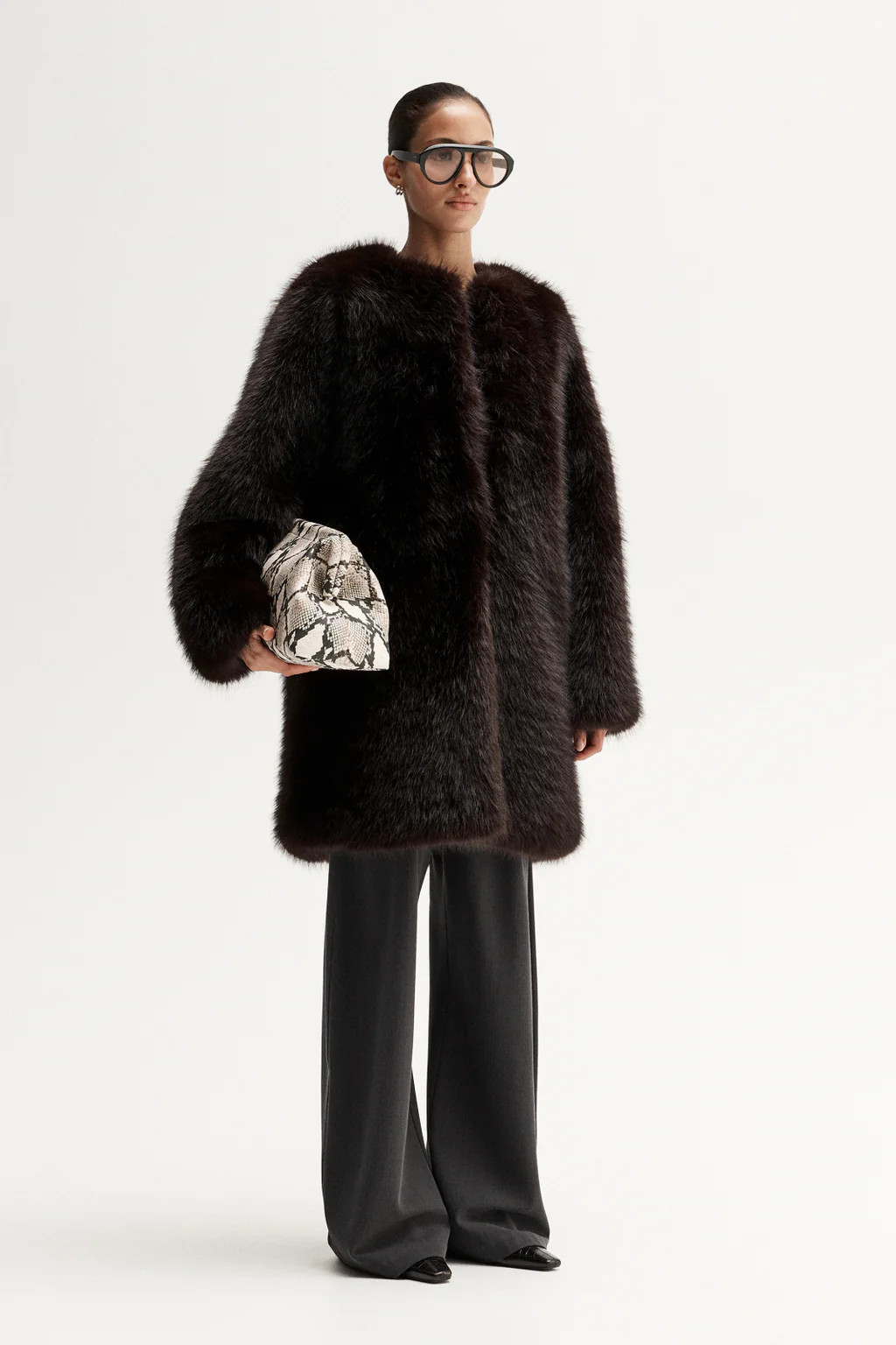 Irena Fur Coat Chocolate | Elka Collective (AU, UK, US, NZ)