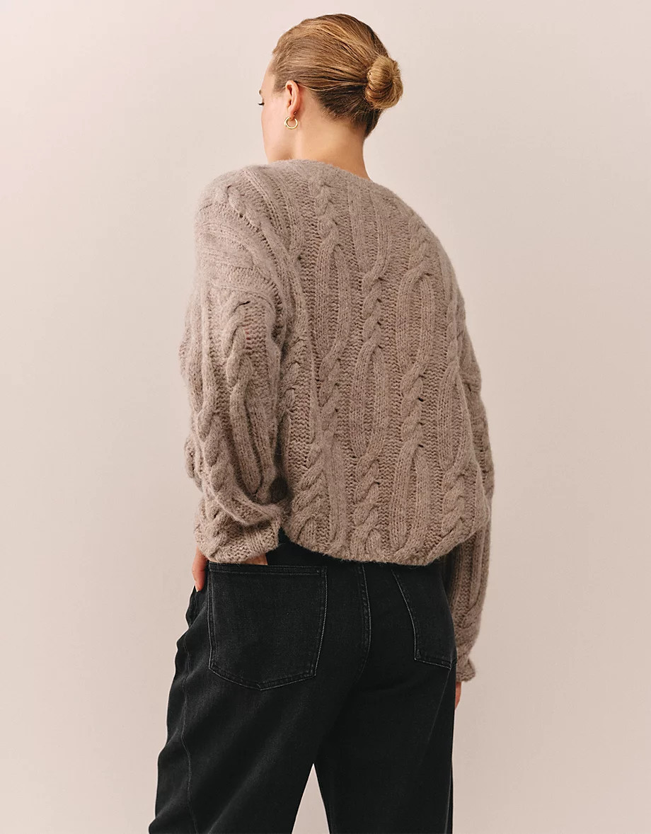 Cable Jumper with Alpaca | The White Company UK & ROW