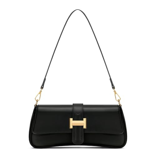 Shoulder Bag for Women Hobo Purses and Handbags Retro Clutch Underarm Purse, Black | Amazon (US)