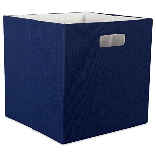 DII Poly-Cube Storage Collection Hard Sided, Collapsible Solid, Large, Nautical Blue | Amazon (US)