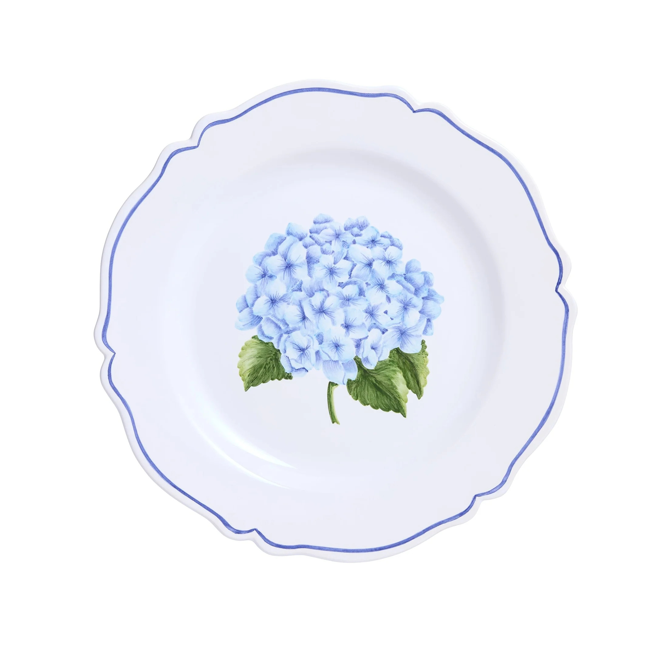 Hortensia Hand Painted Plate | Cailini Coastal