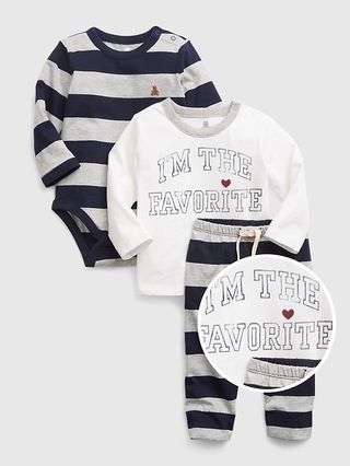 Baby 100% Organic Cotton Mix and Match 3-Piece Outfit Set | Gap (US)