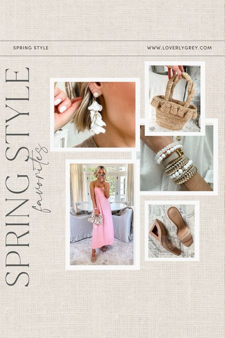 Spring style favorites. I love this pink maxi dress and bracelet stack for spring. Loverly Grey, style favorites

#LTKBeauty #LTKSeasonal #LTKStyleTip