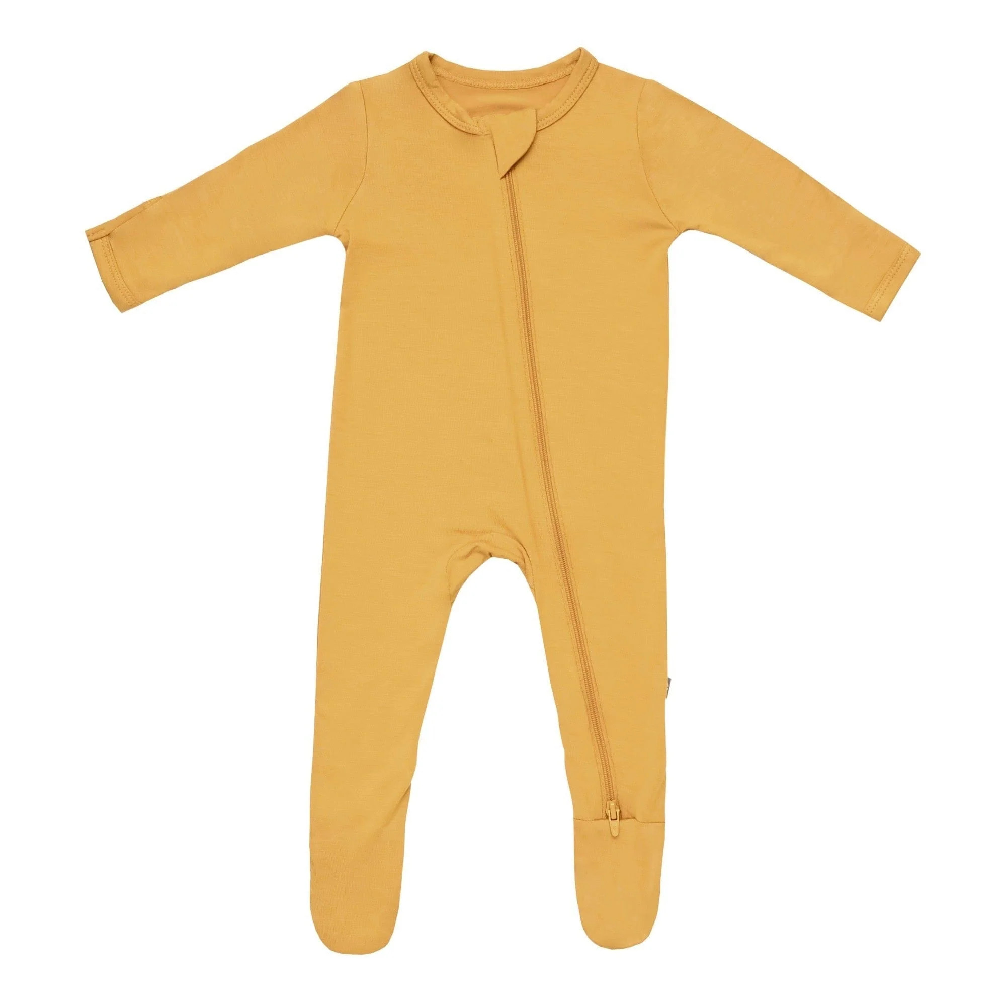 Zippered Footie in Marigold | Kyte BABY