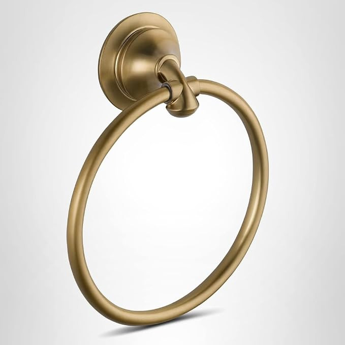 Delta Hand Towel Holder | Champagne Bronze Ring for Hanging Towels in Kitchen, Bathroom | Linden ... | Amazon (US)