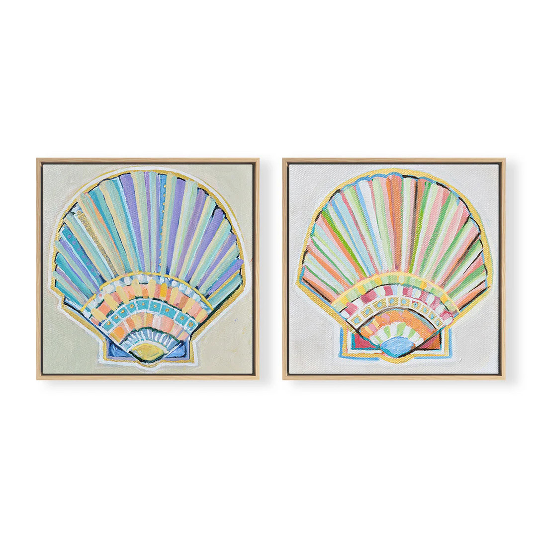 Tybee Shell Pair by The Painted Katie | Urban Garden Prints