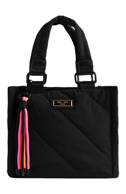 Saint + Sofia Mini Penny Tote Bag in Black at Nordstrom | Nordstrom