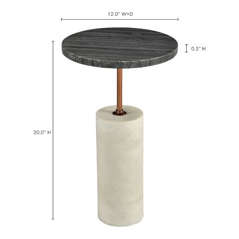 Cylindrical Base Side Table (12") | West Elm (US)