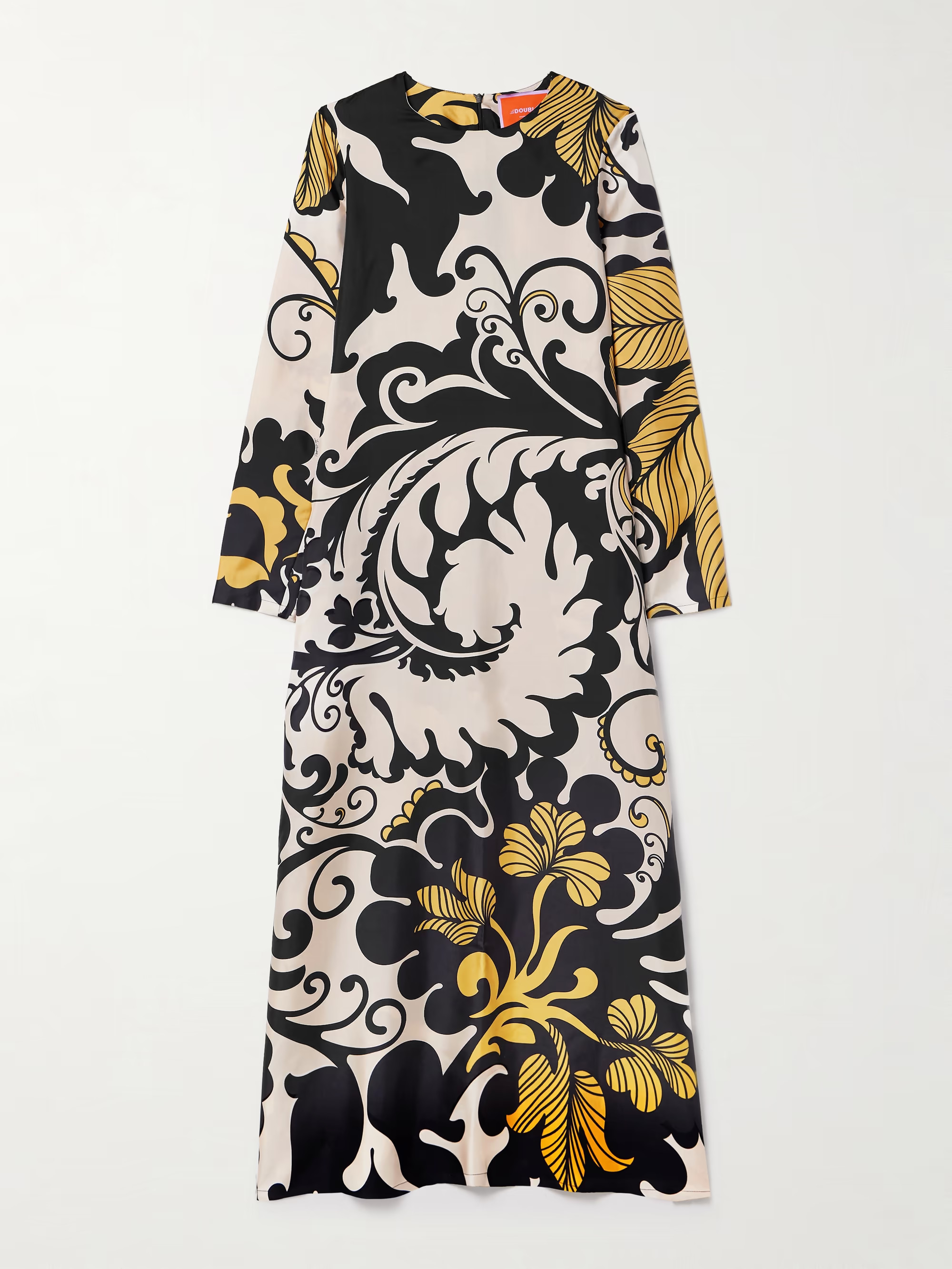 Swing printed silk-twill midi dress | NET-A-PORTER (US)