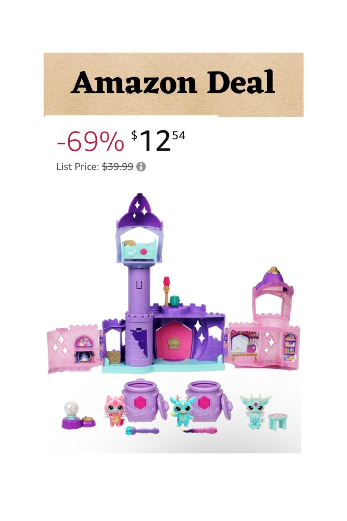 Magic Mixies Mixlings Magic Castle Super Pack, Expanding Playset with Magic Wand That Reveals 5 Magic Moments and 2 Collector's Cauldrons, for Kids Aged 5 and Up, Amazon Exclusive

#LTKbaby #LTKSpringSale #LTKkids