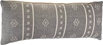 LR Home Embroidered Throw Pillow, 1 Count (Pack of 1), Frost Gray/Cream | Amazon (US)