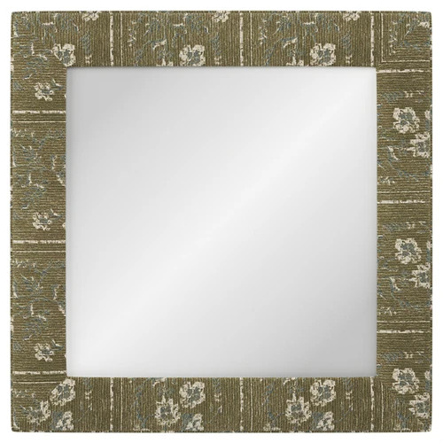 Cisco Home Isabel Traditional Foret Green Upholstered Wall Mirror | Kathy Kuo Home