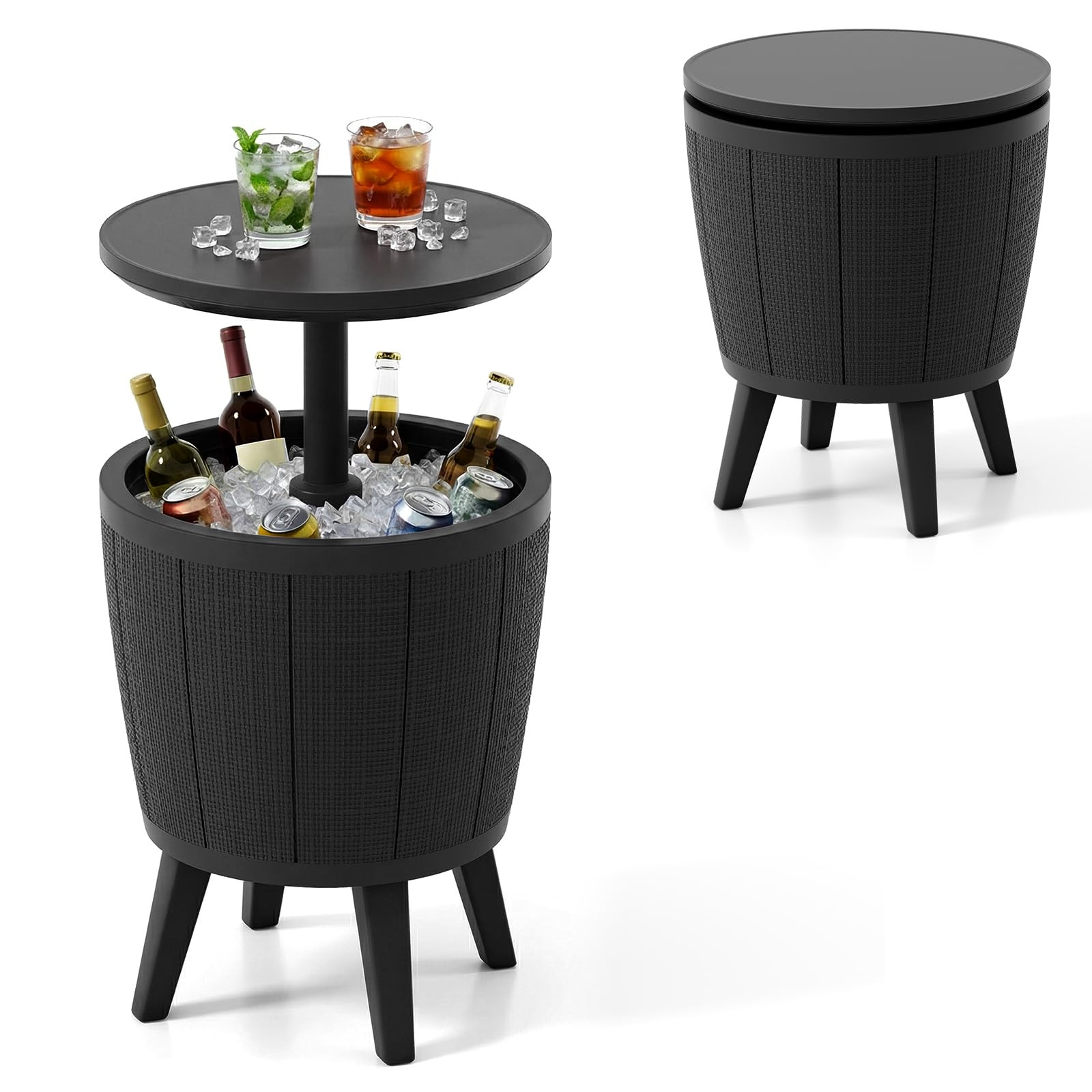 COSTWAY Cool Bar, Cooling Table, Outdoor Weatherproof, 38 L Side Table with Lifting Cover, Drinks... | Amazon (DE)