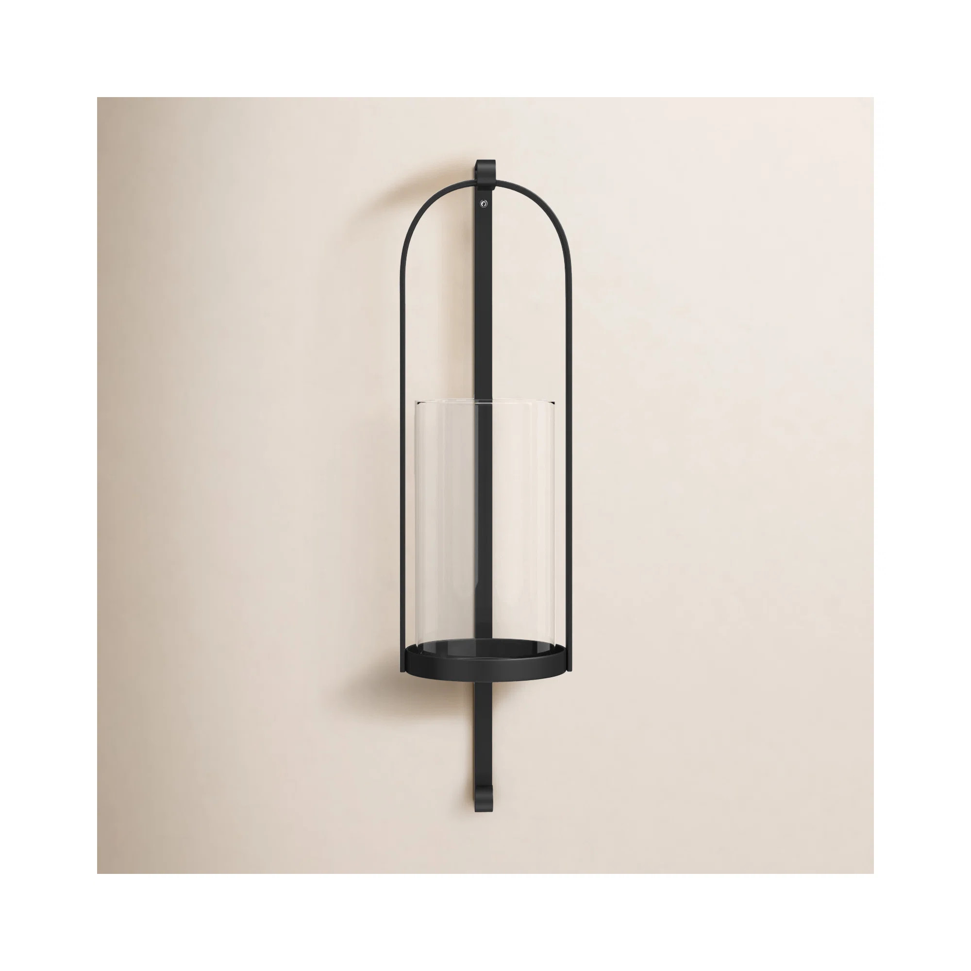 Kero Black Metal Wall Candle Holder | Joss & Main