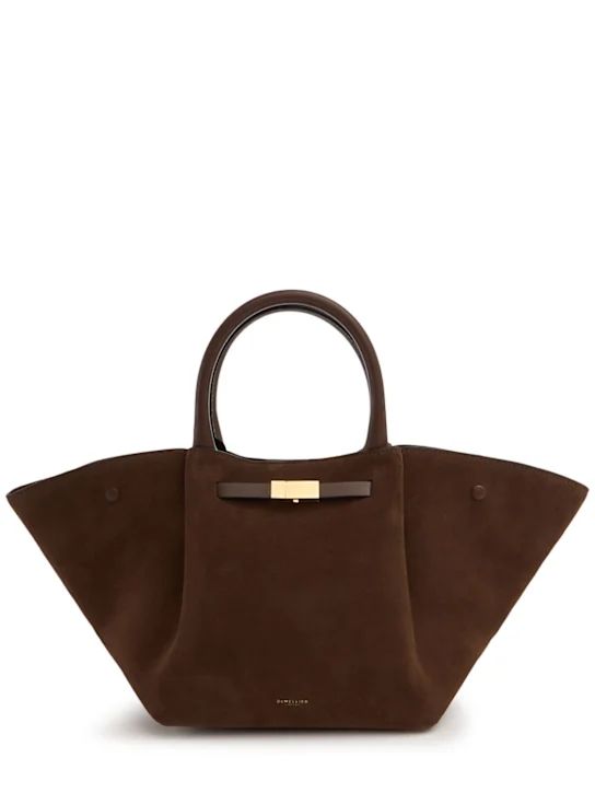 Midi New York suede tote bag | Luisaviaroma