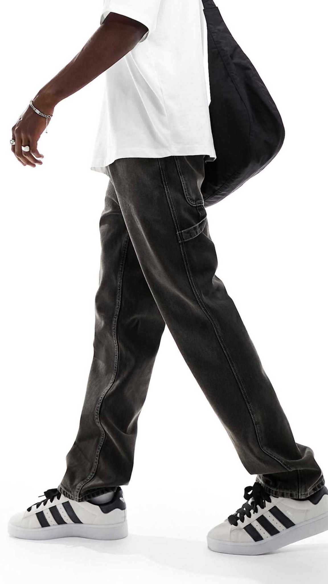 straight leg jeans with carpenter detailing in black wash

#LTKspring #LTKsale #LTKmens