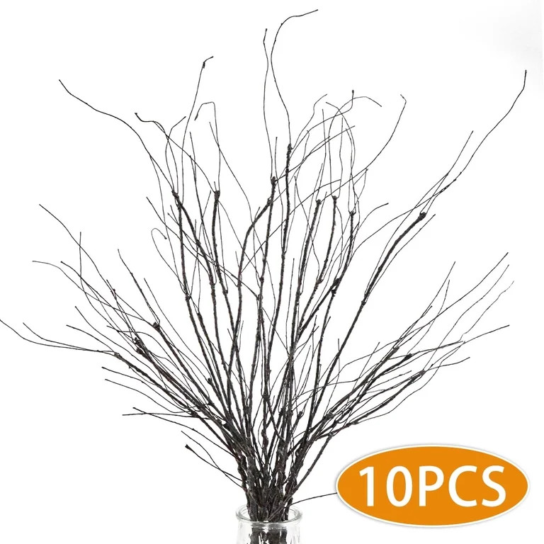 Lifelike Curly Willow Branches Decorative Dried Artificial Twigs,29.5 inches Fake Bendable Sticks... | Walmart (US)