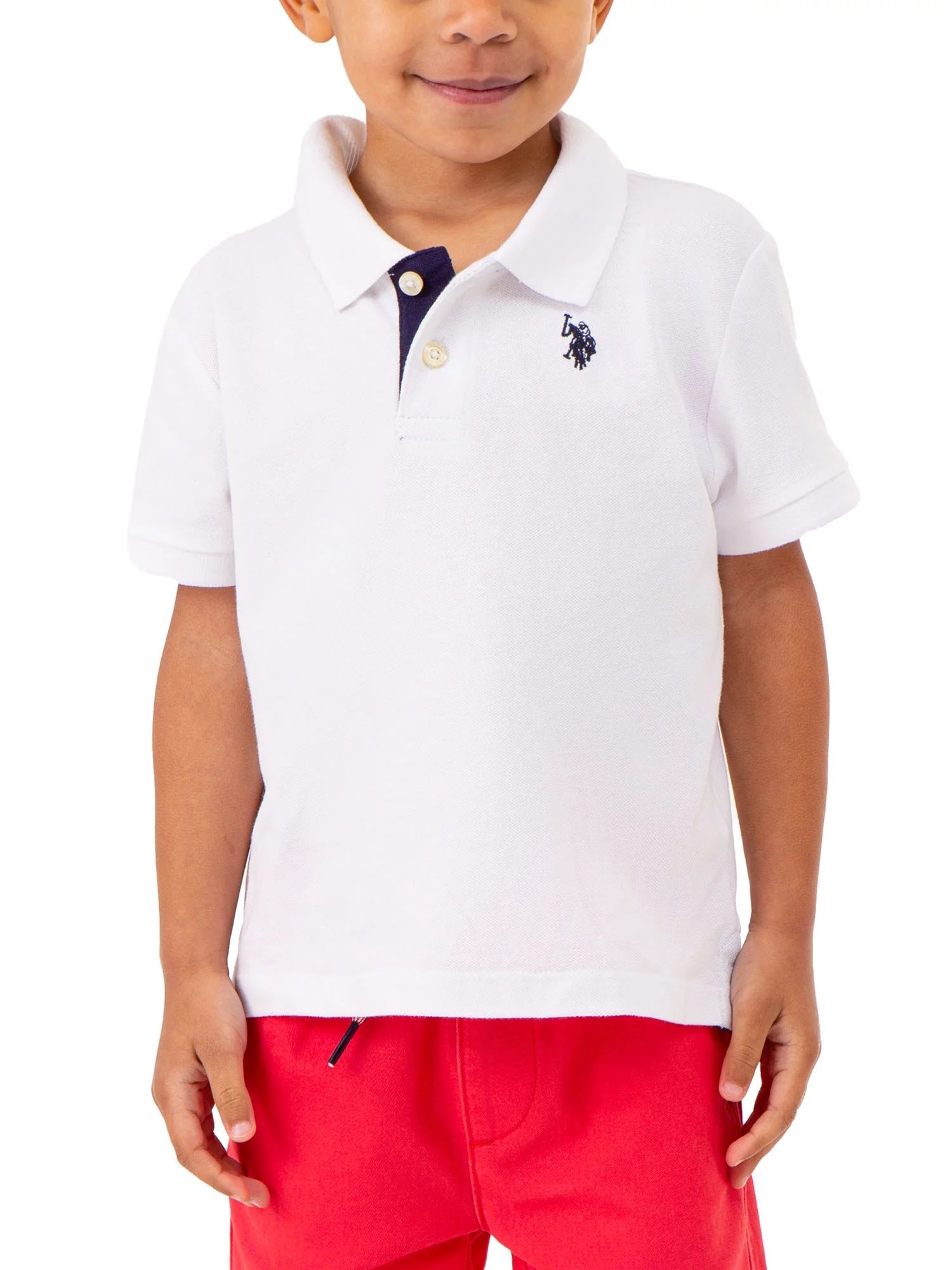U.S. Polo Assn. Toddler Boys Pique Polo T-Shirt, Sizes 2T-5T | Walmart (US)
