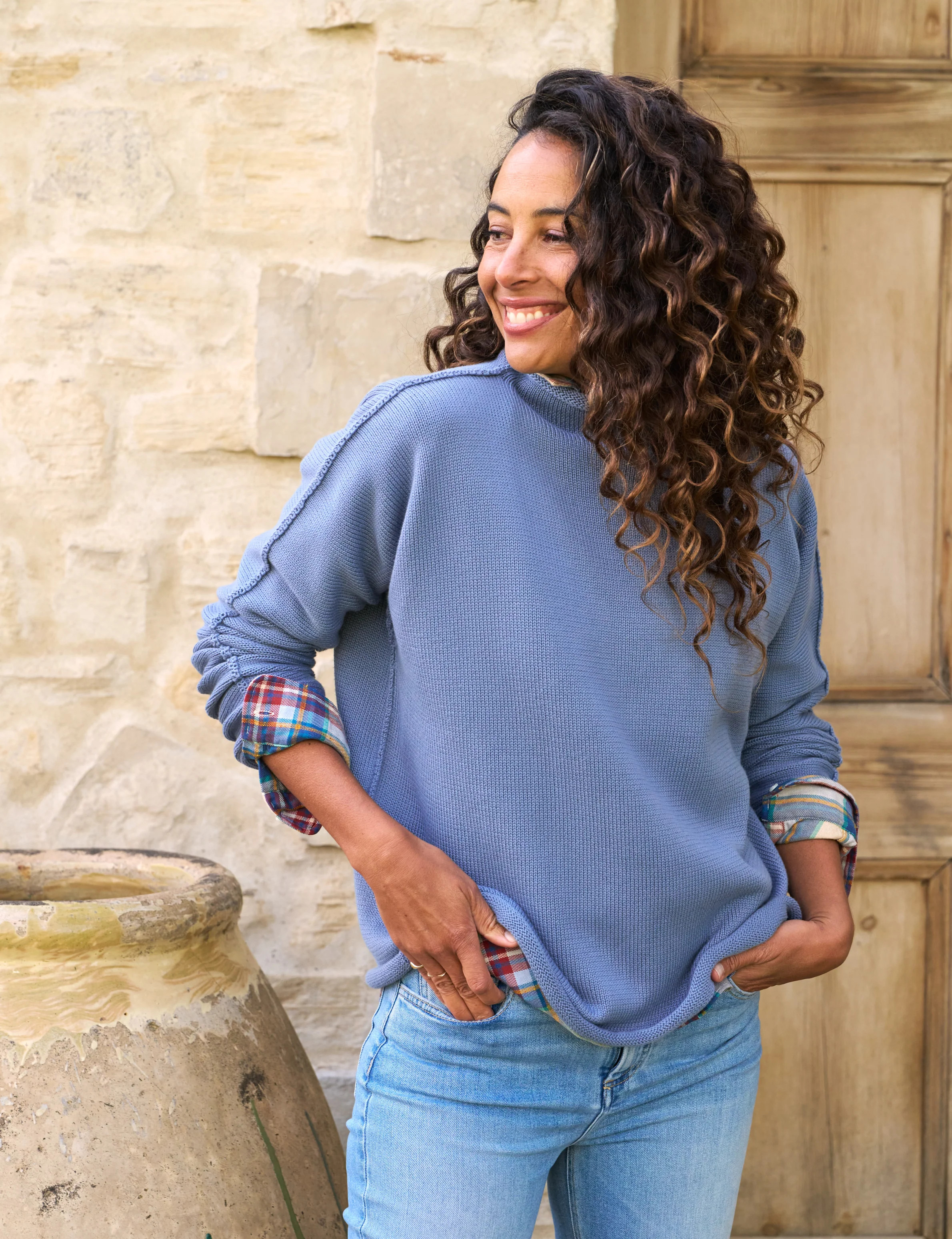 MONTEREY Fog, Pure Italian Cotton | Frank & Eileen