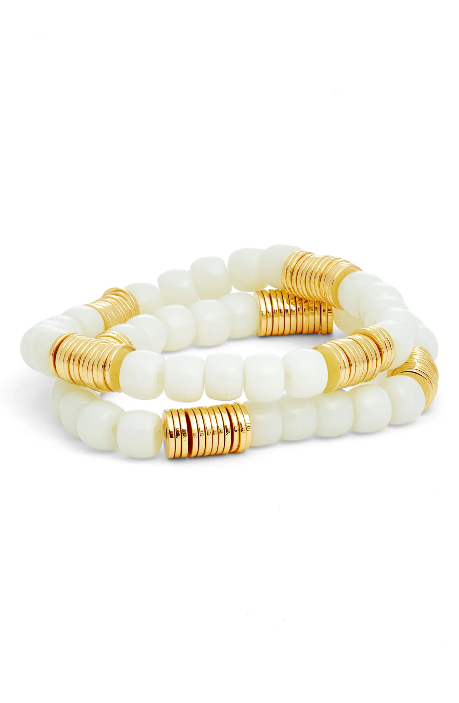 Nordstrom Set of Two Beaded Stretch Bracelets | Nordstrom | Nordstrom