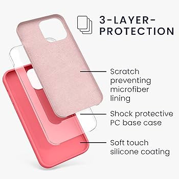 kwmobile Case Compatible with Apple iPhone 13 Pro Max Case - TPU Silicone Phone Cover with Soft F... | Amazon (US)