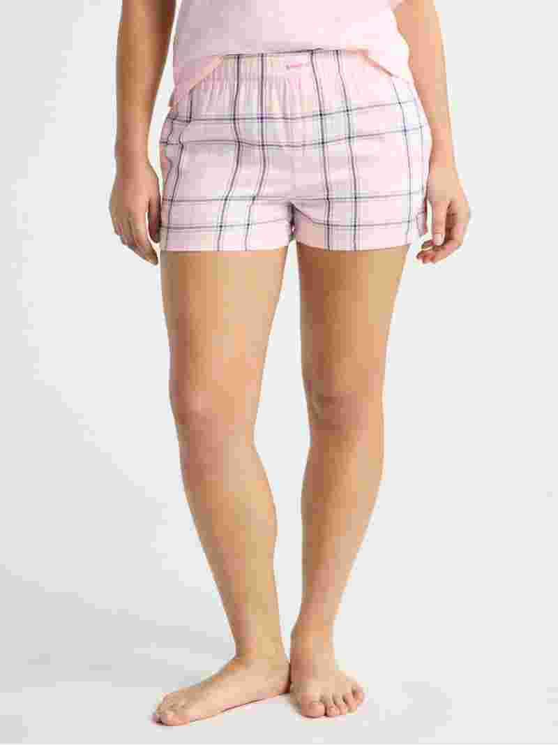 Joyspun Women's Woven Pajama Boxer Shorts, 3'' Inseam, Sizes XS-3X | Walmart (US)