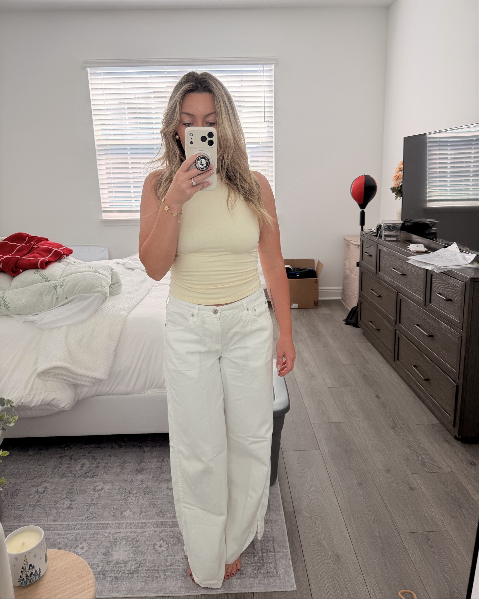 Currently loving this fit & especially these pants.

My new favorite 😍

(Ignore the state of my guest room, I’m currently reorganizing 🥲)

#LTKHome #LTKootd #LTKU