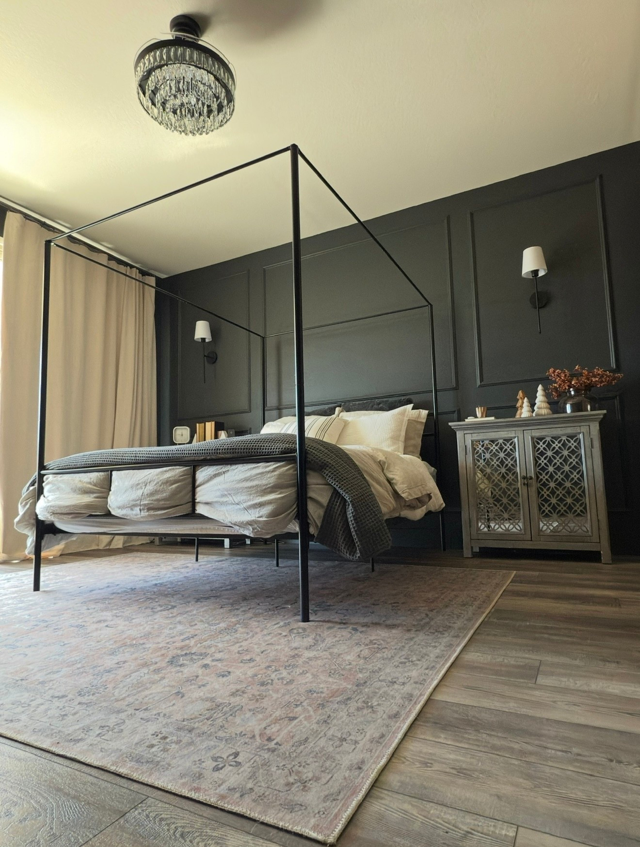 Moody, cozy, and everything I wanted in a bedroom 🖤 Linking everything so you can shop the look.

#LTKHome