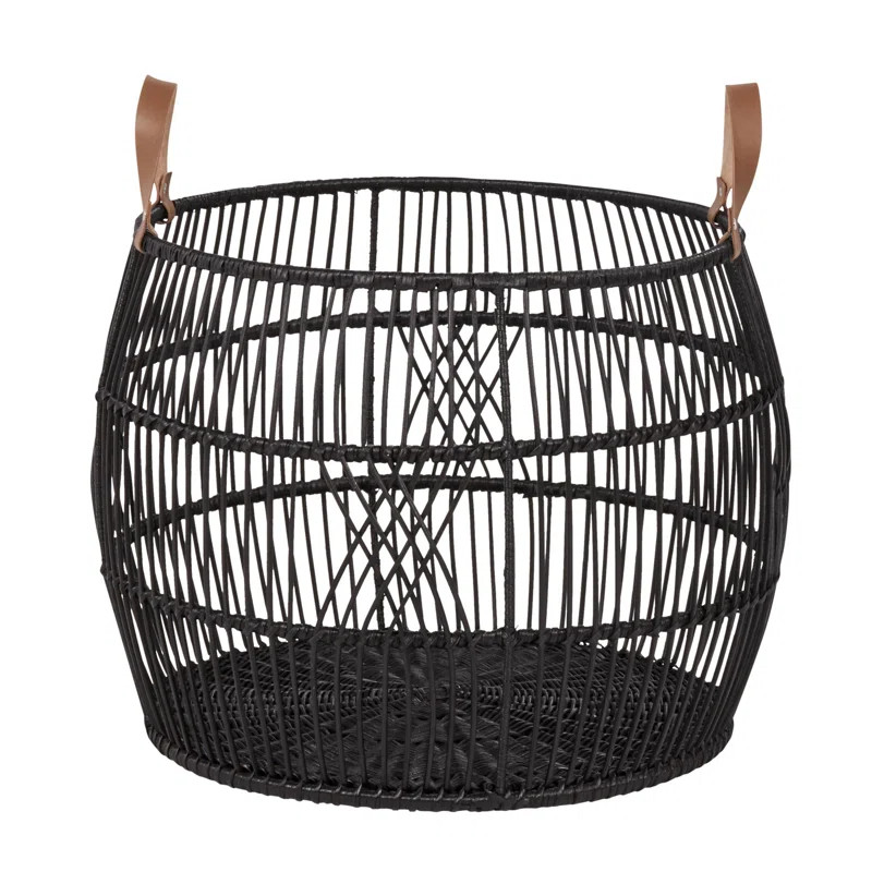 Sumatra Rattan Floor Storage Basket | Wayfair North America