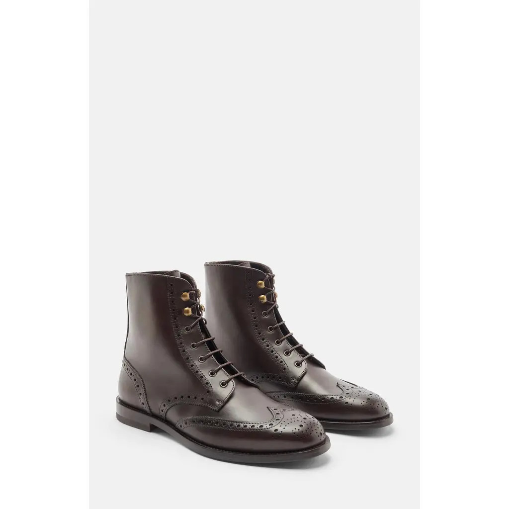 SCAROSSO Stefania Boots in Dark Brown - Calf at Nordstrom, Size 38 | Nordstrom