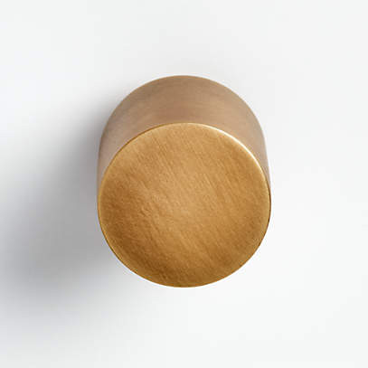 Round Polished Nickel Knob + Reviews | Crate & Barrel | Crate & Barrel