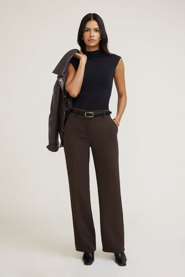 Camelia Airflow Clean Straight Leg Pants | Dynamite Clothing