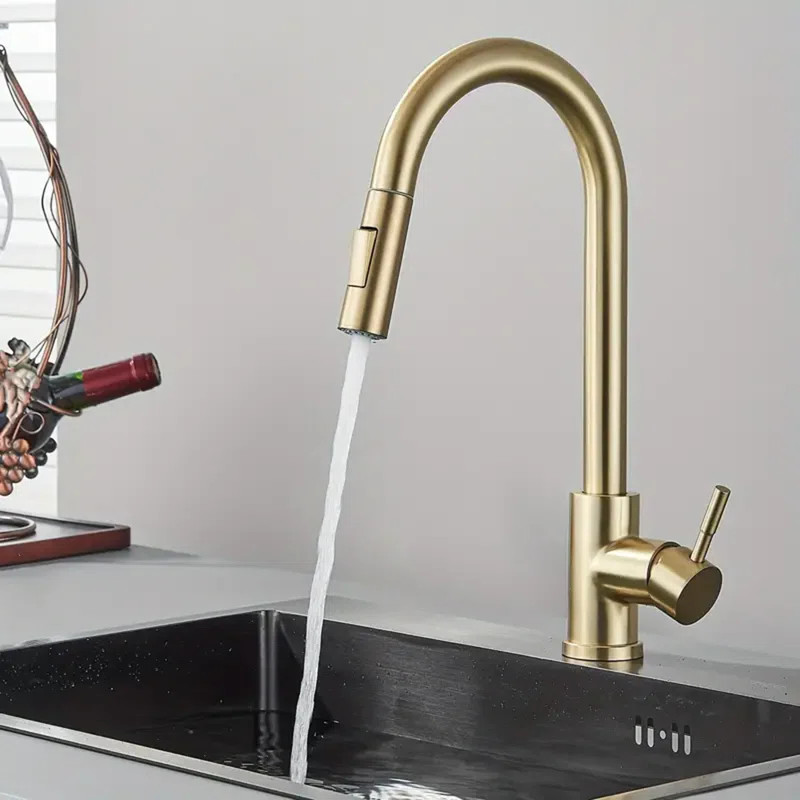 Senlesen Pull Down Touch Kitchen Faucet | Wayfair North America