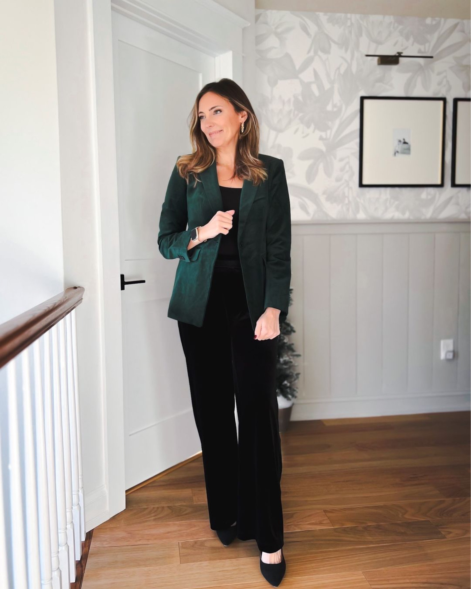 Black Friday really wiped out inventory and I wasn't able to get this blazer tried on quick enough 😣
BUT it is still available in black!  I'm wearing size 2.  I'll also watch for a restock.

Holiday fashion
Holiday party outfit
Holiday outfit idea
Winter fashion
Christmas party outfit

#LTKsalealert #LTKHoliday #LTKstyletip