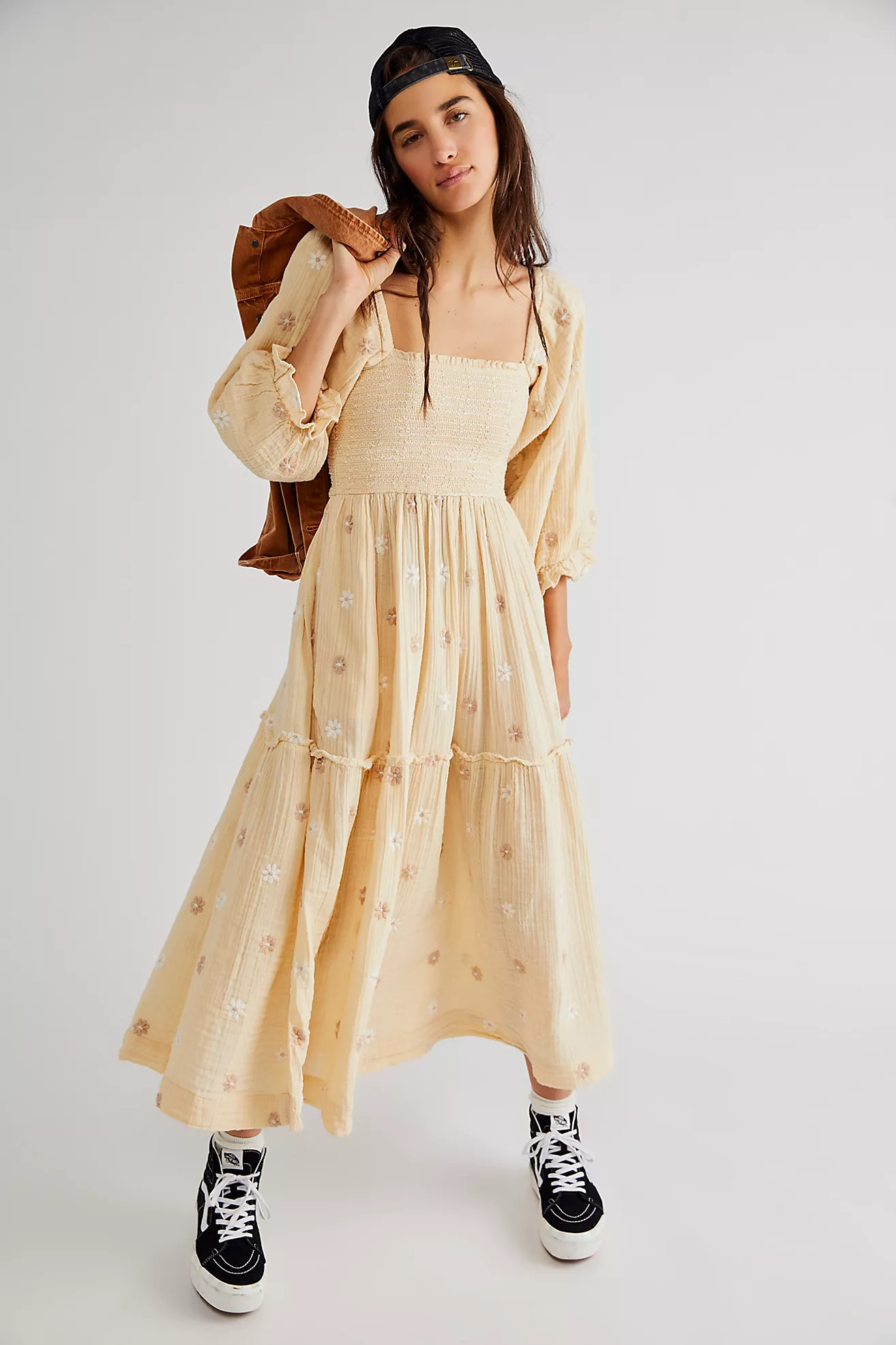 Dahlia Embroidered Maxi Dress | Free People (Global - UK&FR Excluded)