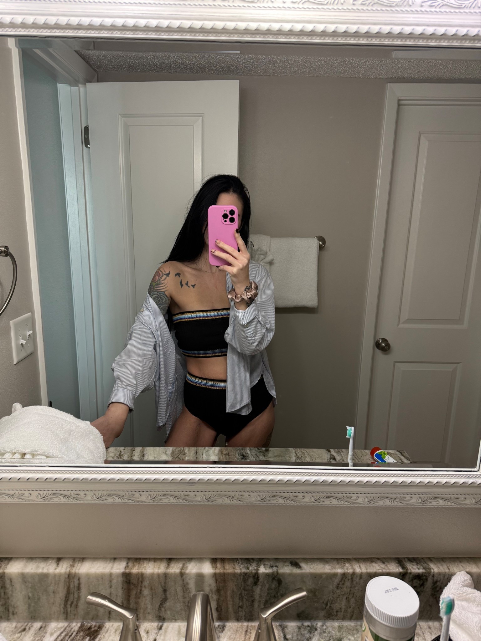 The cutest bathing suit 
Size M top & bottom

#LTKU #LTKSwim #LTKFindsUnder50