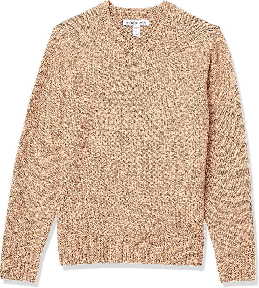 Amazon Essentials Men's Long-Sleeve Soft Touch V-Neck Sweater | Amazon (US)