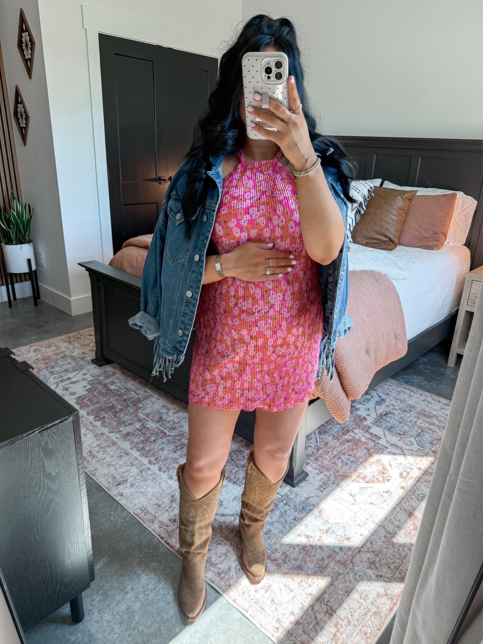 Bump Friendly Western Outfit 💕

Dress - xs (had this size pre-pregnancy, but definitely would have preferred to size up for the bump!)
Denim Jacket - medium

#LTKootd #LTKSeasonal #LTKBump