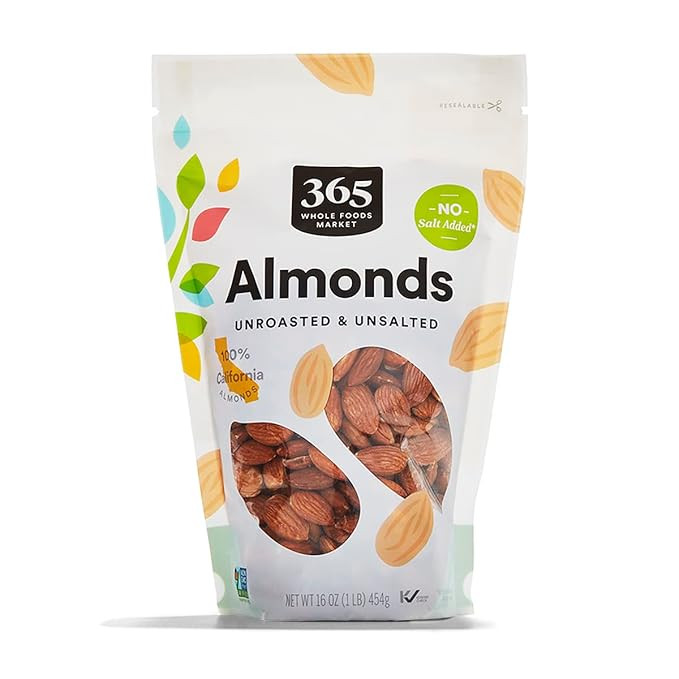 365 by Whole Foods Market, Whole Raw Almonds, 16 OZ | Amazon (US)