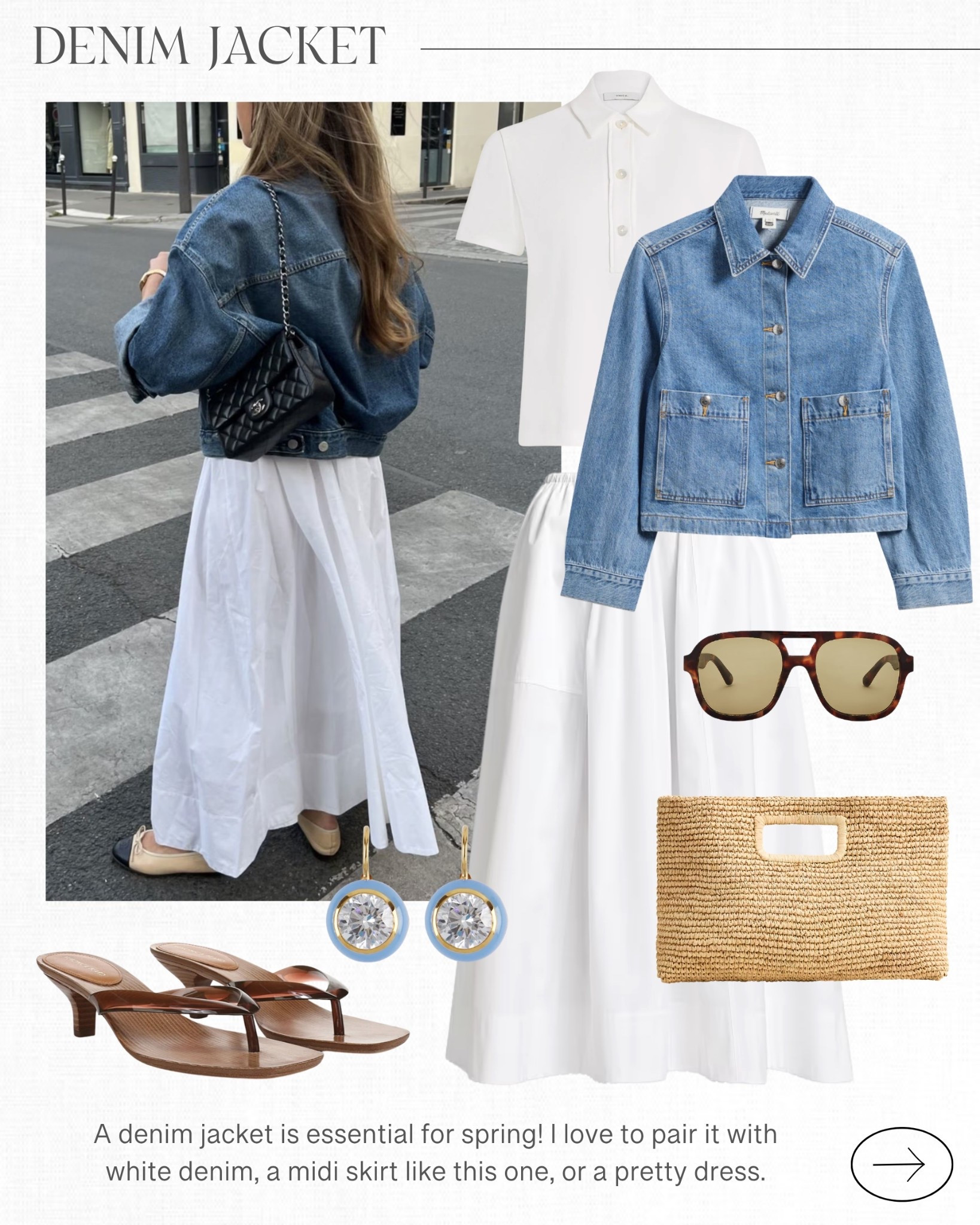 A denim jacket is essential for spring! 

#LTKOver40 #LTKootd #LTKSeasonal