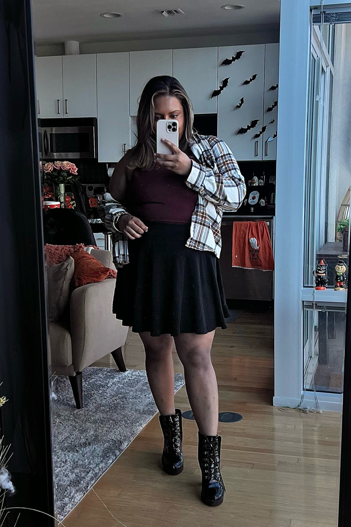 Plus size apple shaped body friendly fall outfit! 

#LTKplussize #LTKstyletip #LTKSeasonal