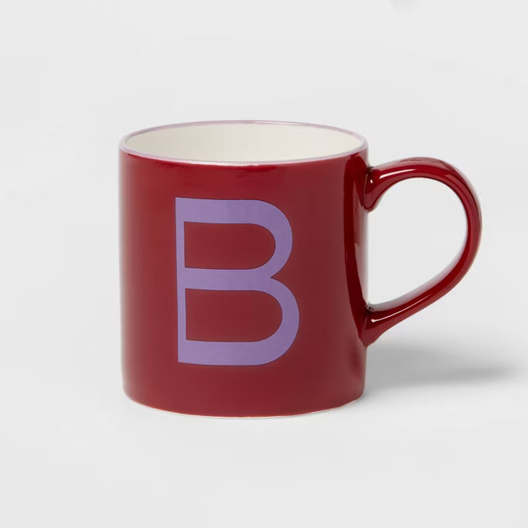 16oz Stoneware Monogram Mug - Opalhouse™ | Target