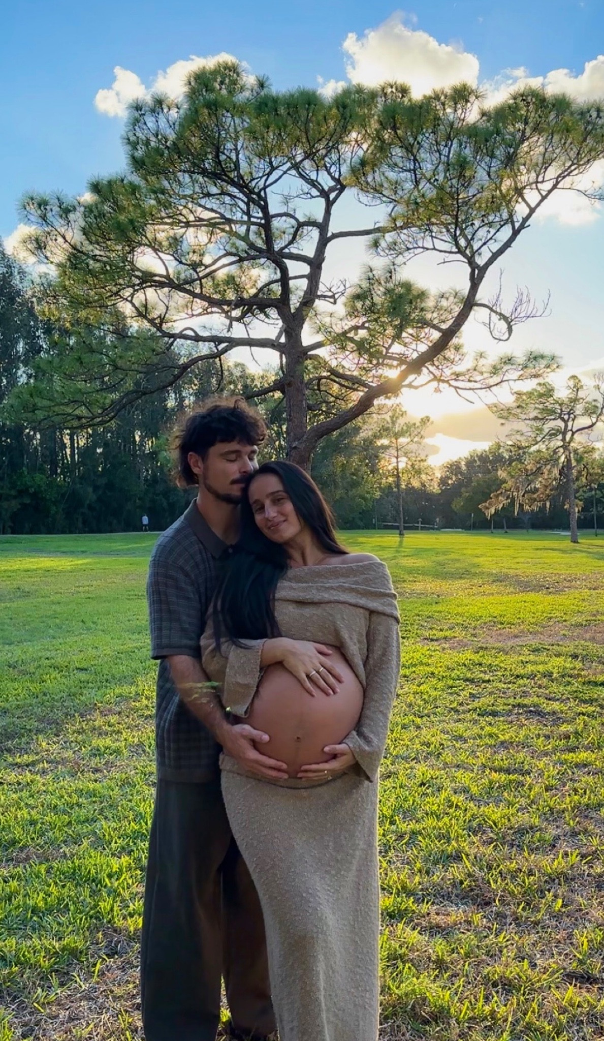 Can’t wait to meet our sweet baby Ila so soon🥹 

wearing this gorgeous set from revolve that still sits perfect even 9 month’s pregnant and Nate is in madewell 

maternity style | pregnancy outfit | matching set | men’s style | fall photoshoot | fall outfit | autumn couple fashion 

#LTKstyletip #LTKbump #LTKSeasonal