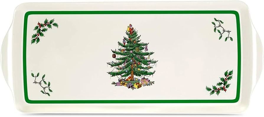 Pimpernel Spode Christmas Tree Collection Sandwich Tray | Serving Platter | Crudité and Appetize... | Amazon (US)