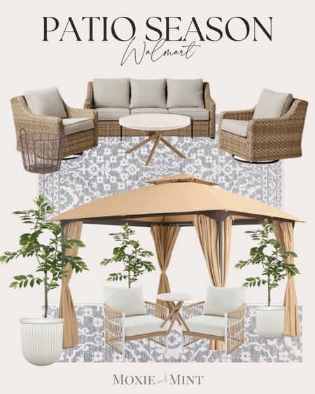 Patio season is here and Walmart has some amazing deals that I just shopped including this gazebo, ficus trees, patio furniture, wicker 2 piece set and tables. Also the viral white planter (look alike to a high end retailer is in stock!

#LTKsalealert #LTKhome #LTKSeasonal