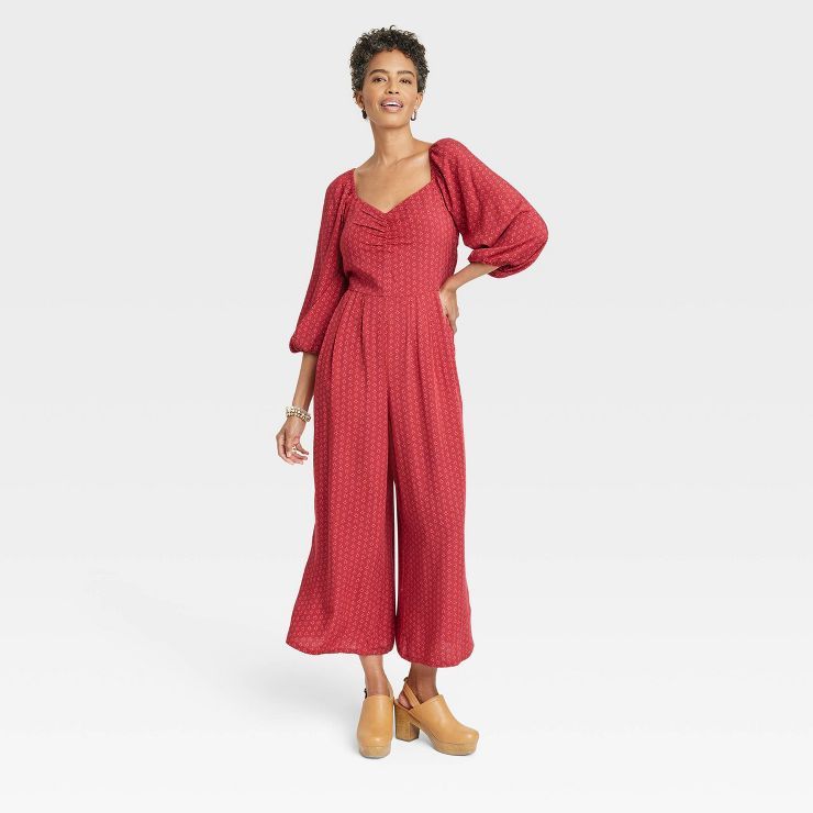 Women's Puff 3/4 Sleeve Jumpsuit - Knox Rose™ | Target