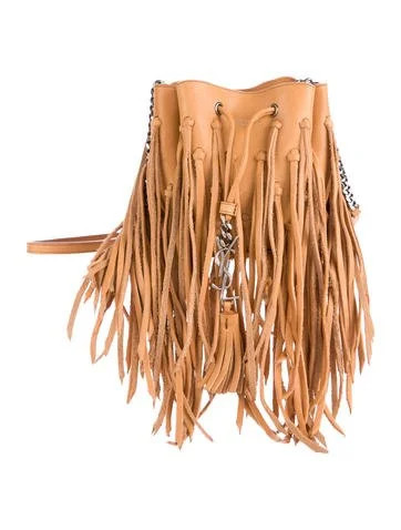 Saint Laurent Mini Bourse Fringe Crossbody Bag | The Real Real, Inc.