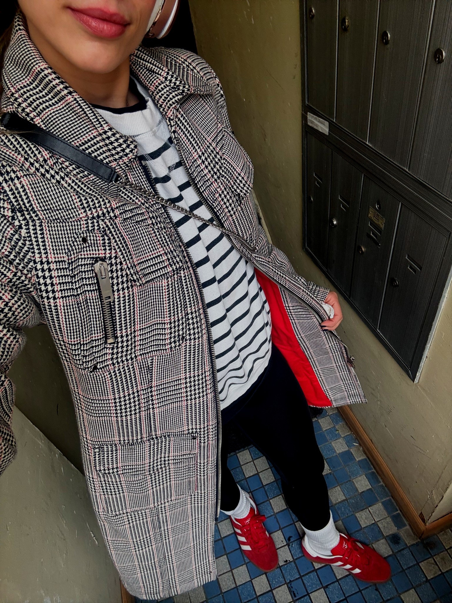 Rainy Sunday casual ootd. Casual easy outfit. Red sneakers with leggings. The best crew socks from Amazon  

#LTKFindsUnder100 #LTKActive #LTKStyleTip